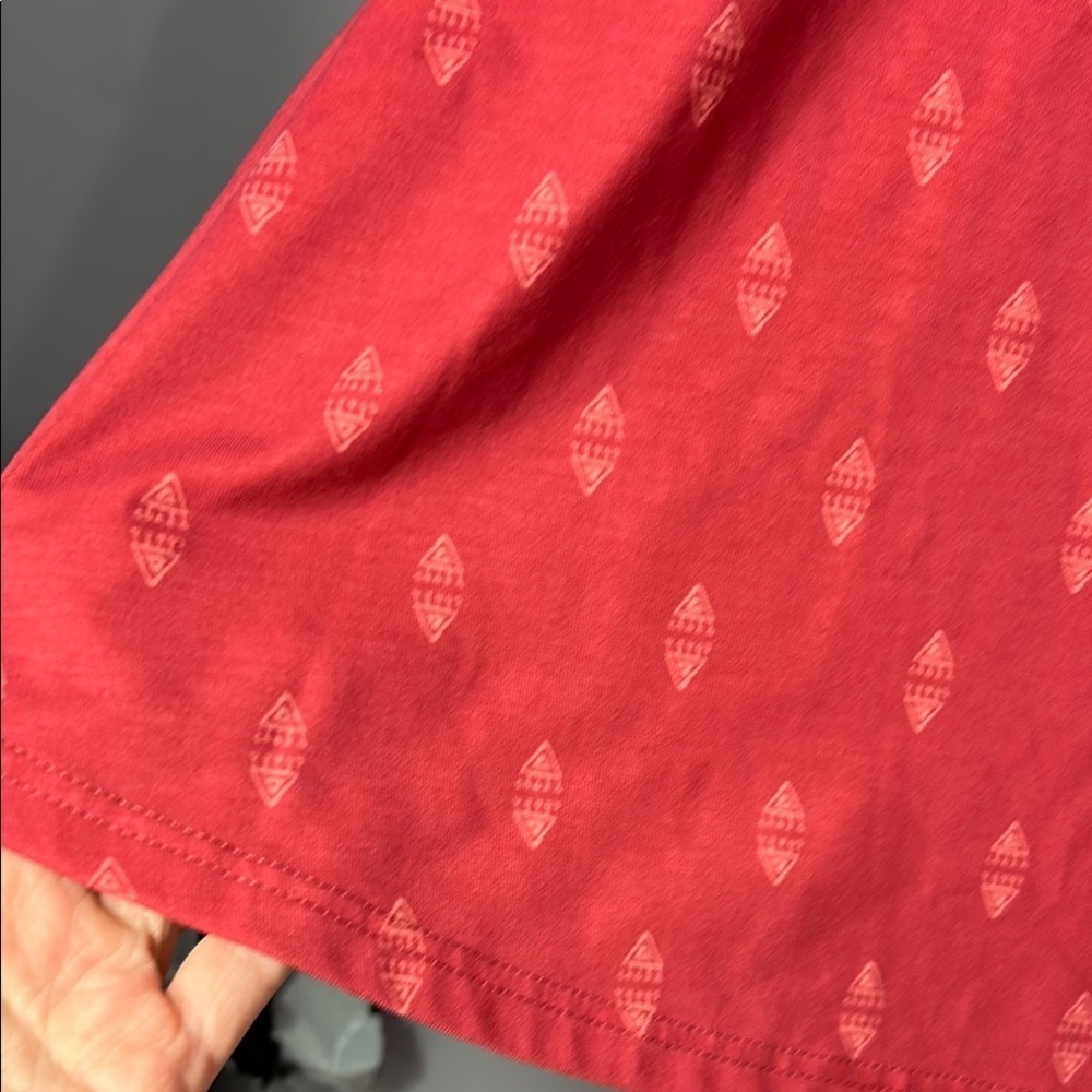 Fig A-Line Skirt Raspberry Knee-Length - Picture 3 of 7